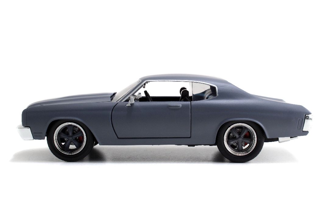 Jada 1/24 "Fast & Furious" Dom's 1970 Chevy Chevelle SS - Grey - Click Image to Close