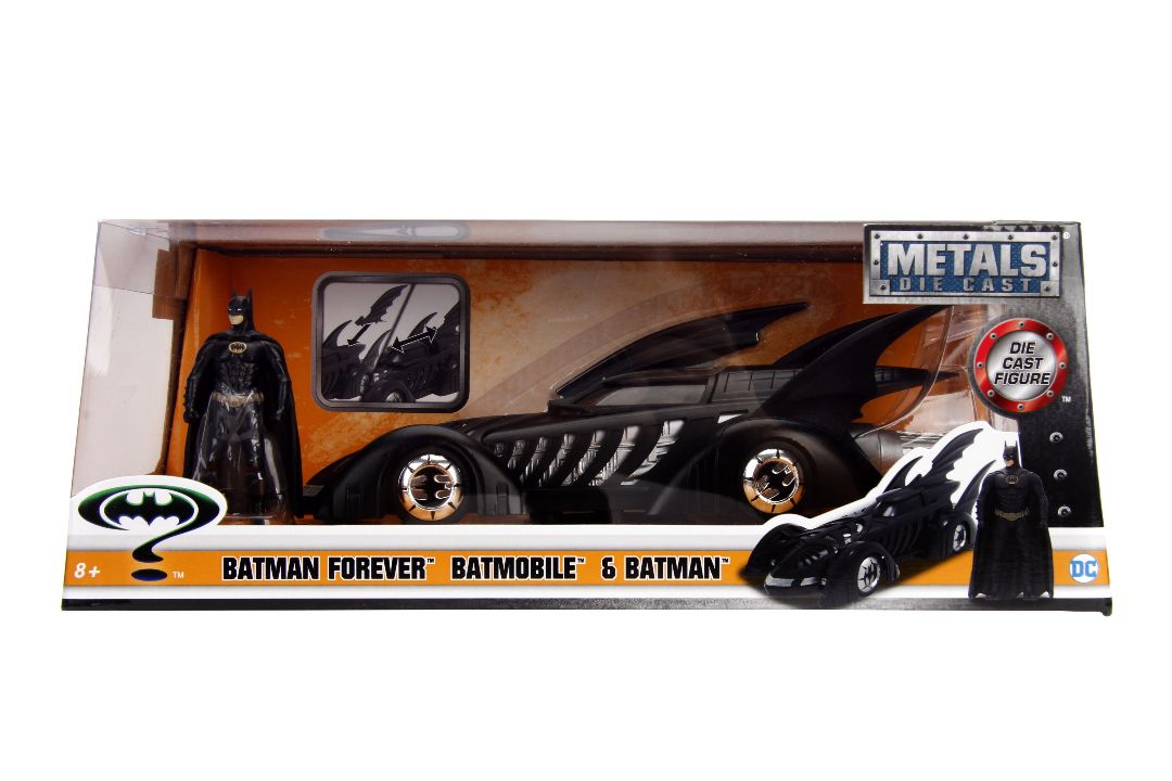 Jada 1/24 "Batman Forever" Batmobile w/ Batman Figure - 1995 - Click Image to Close