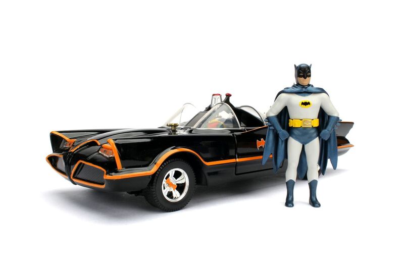 Jada 1/24 "Batman Classic TV Series" Batmobile w/ figures 1966 - Click Image to Close