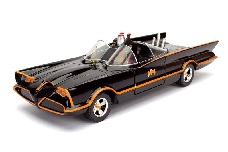 Jada 1/24 "Batman Classic TV Series" Batmobile w/ figures 1966 - Click Image to Close