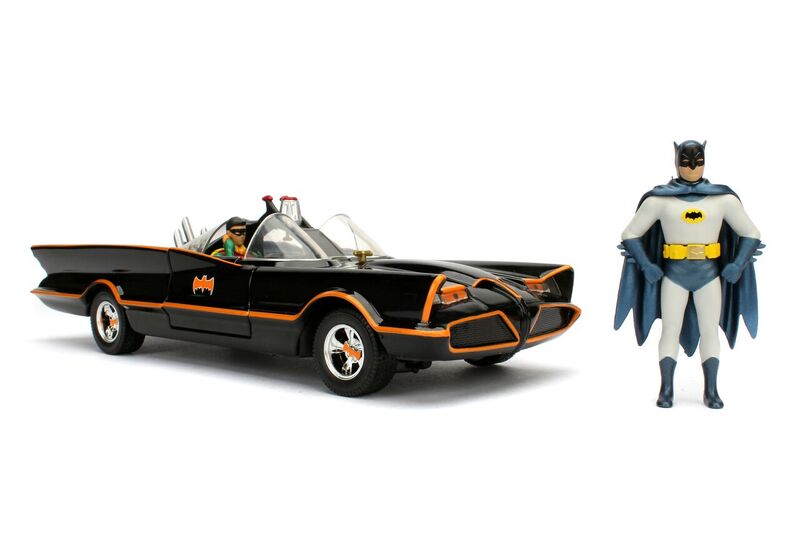 Jada 1/24 "Batman Classic TV Series" Batmobile w/ figures 1966 - Click Image to Close