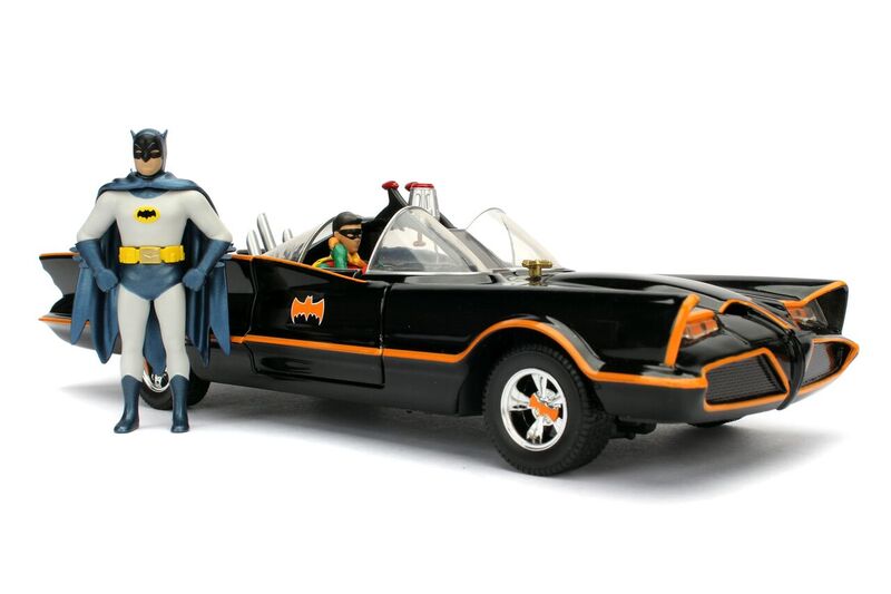 Jada 1/24 "Batman Classic TV Series" Batmobile w/ figures 1966 - Click Image to Close