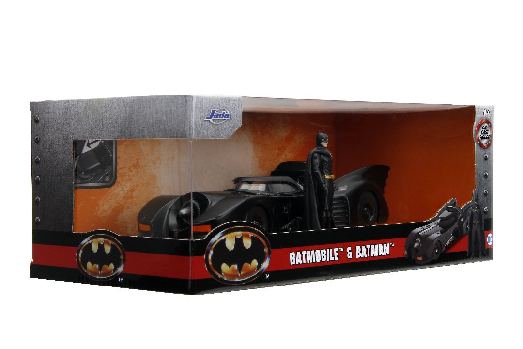 Jada 1/24 "Batman" Batmobile w/ Batman Figure - 1989