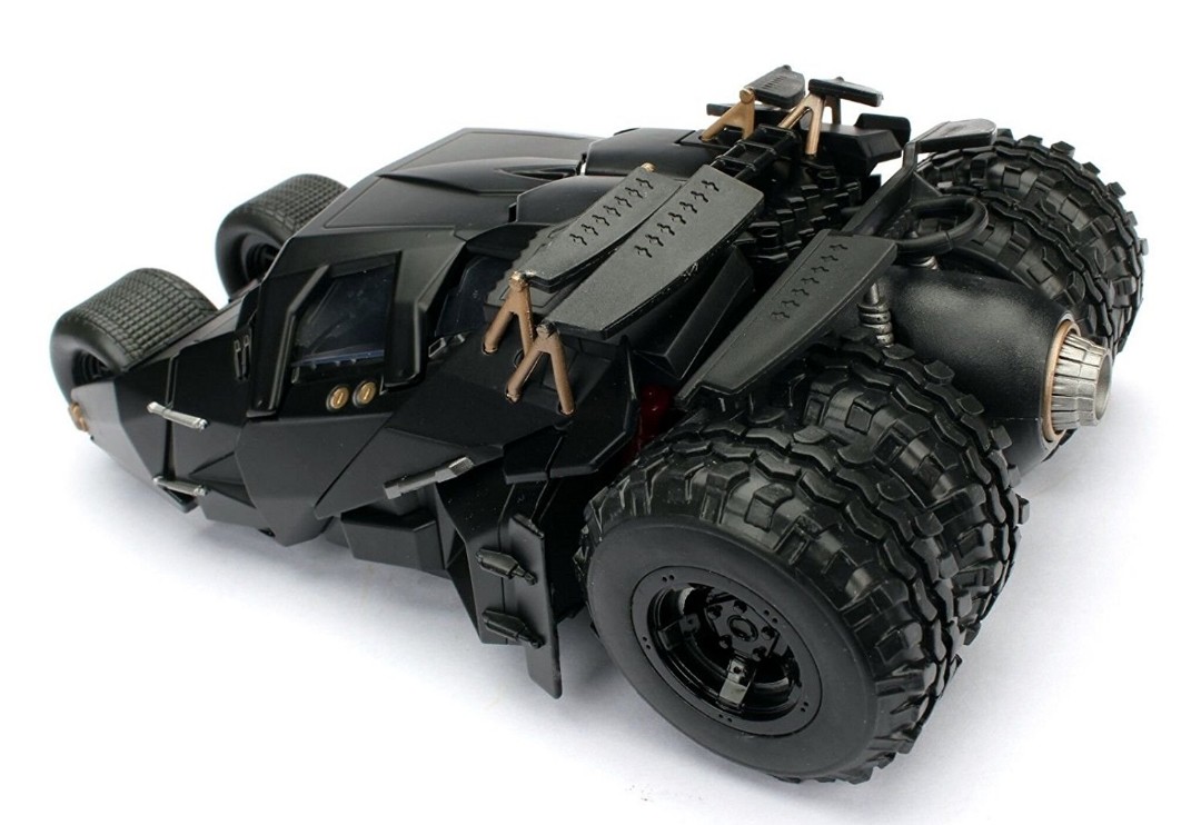 Jada 1/24 "The Dark Knight" Batmobile w/ Batman Figure - 2008 - Click Image to Close