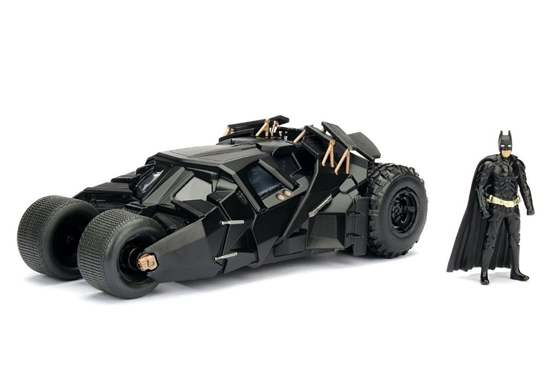 Jada 1/24 "The Dark Knight" Batmobile w/ Batman Figure - 2008