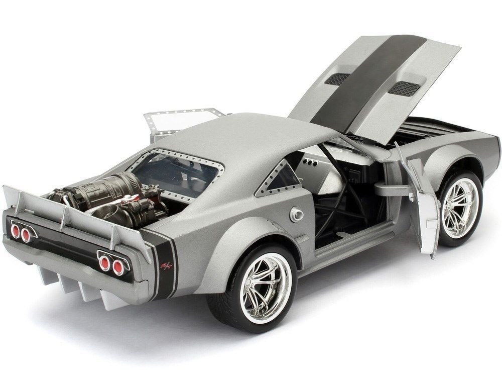 Jada 1/24 "Fast & Furious" Dom's Ice Charger - Grey - Click Image to Close