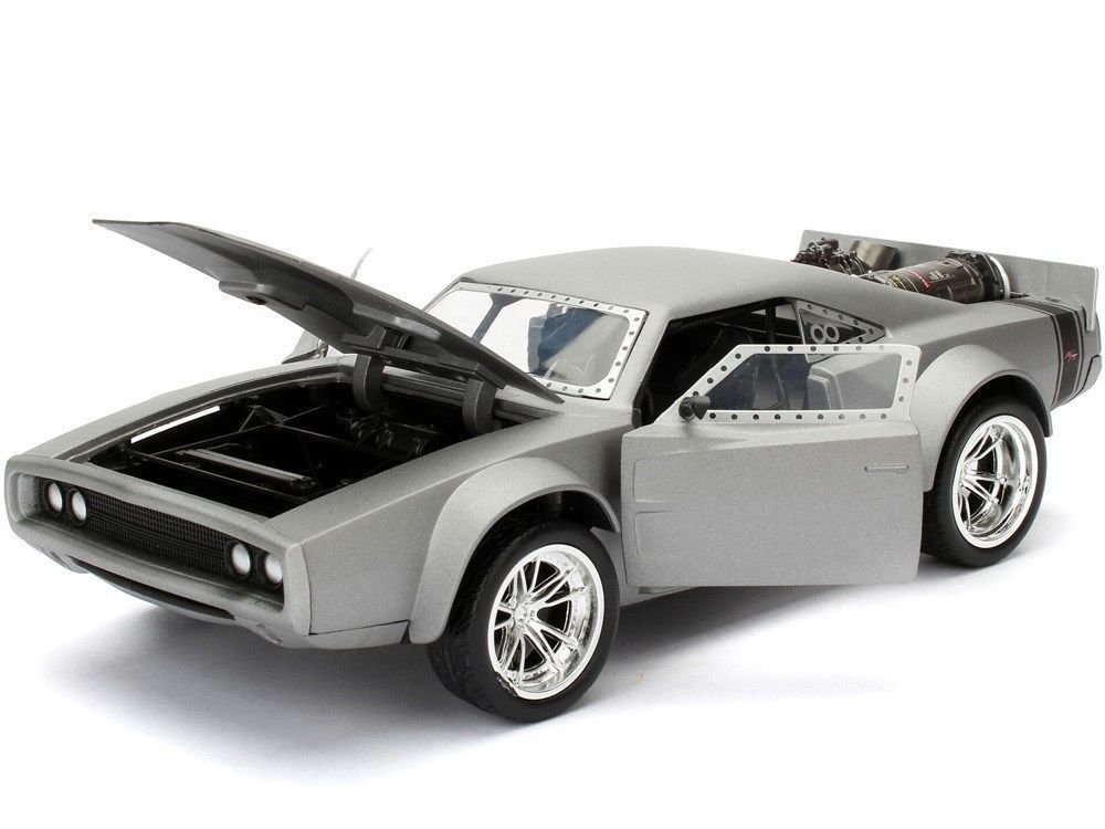 Jada 1/24 "Fast & Furious" Dom's Ice Charger - Grey - Click Image to Close
