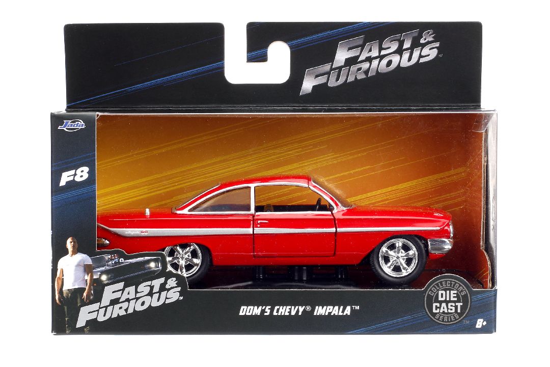 Jada 1/32 "Fast & Furious" Dom's Chevy Impala - Red - Click Image to Close