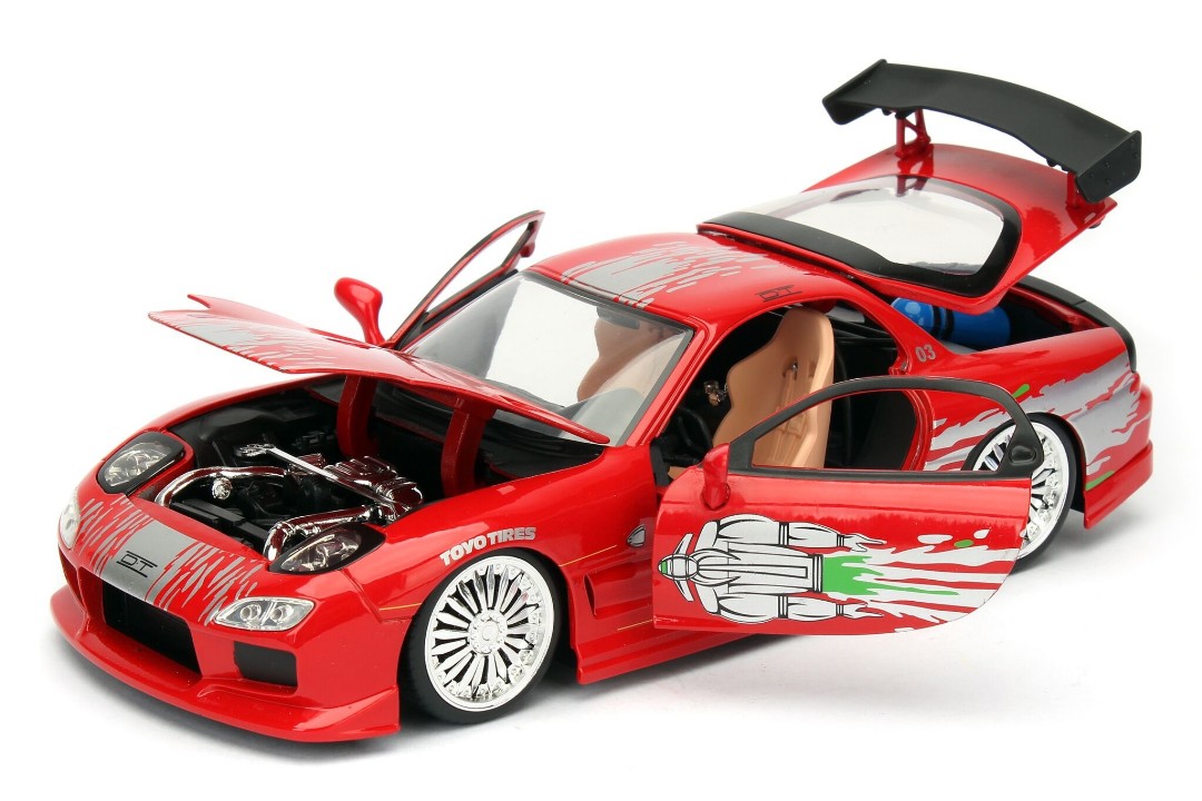 Jada 1/24 "Fast & Furious" Dom's Mazda RX-7 - Click Image to Close