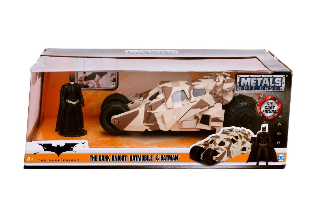 Jada 1/24 "The Dark Knight" Batmobile (Camo Version) - 2008 - Click Image to Close