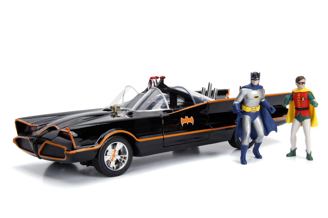 Jada 1/18 "Hollywood Rides" 1966 TV Series Batmobile with Batman - Click Image to Close