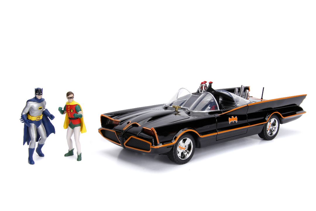 Jada 1/18 "Hollywood Rides" 1966 TV Series Batmobile with Batman - Click Image to Close