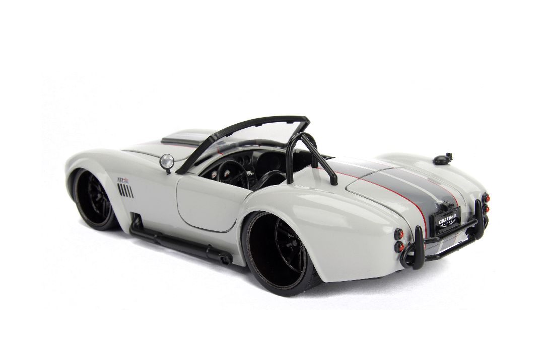 Jada 1/24 "BIGTIME Muscle" 1965 Shelby Cobra 427 S/C - Grey - Click Image to Close