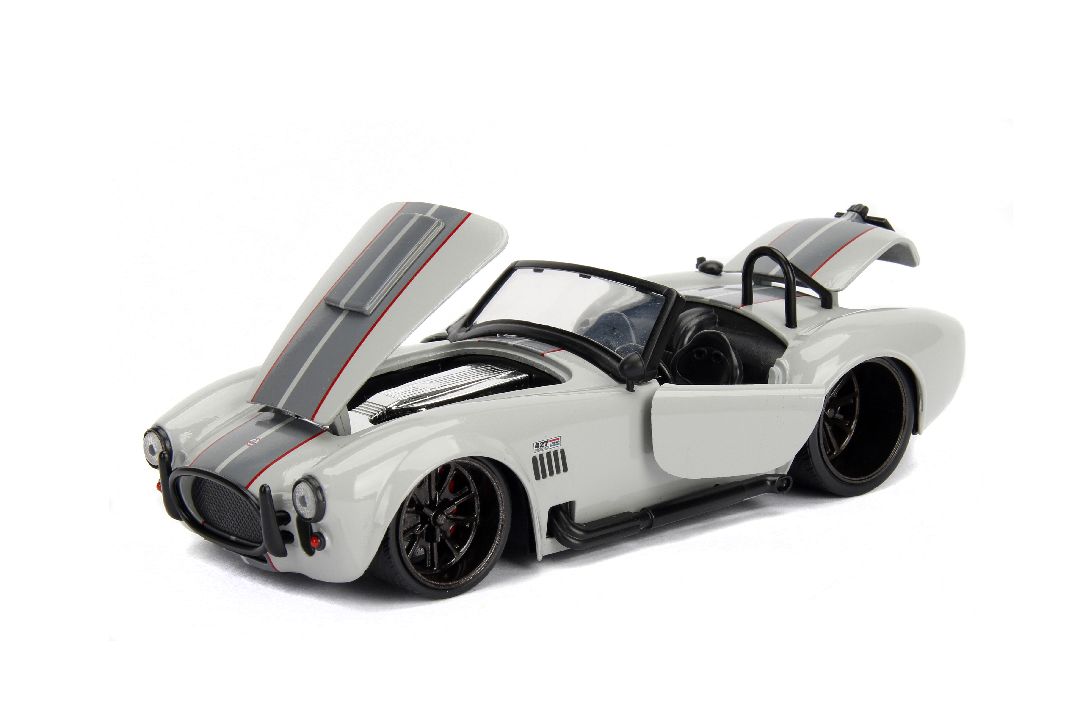 Jada 1/24 "BIGTIME Muscle" 1965 Shelby Cobra 427 S/C - Grey - Click Image to Close