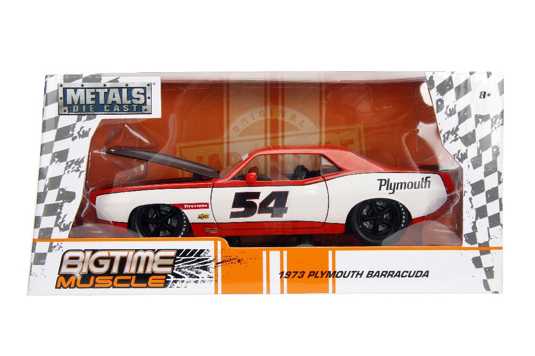 Jada 1/24 "BIGTIME Muscle" 1973 Plymouth Barracuda - Click Image to Close