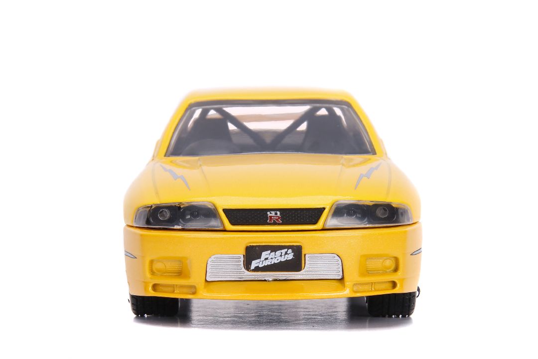 Jada 1/32 "Fast & Furious" 1995 Nissan Skyline GT-R (R33) Yellow - Click Image to Close