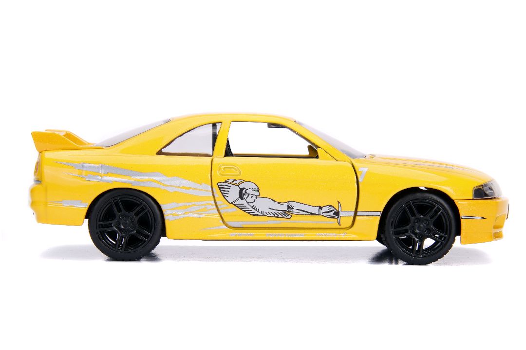 Jada 1/32 "Fast & Furious" 1995 Nissan Skyline GT-R (R33) Yellow - Click Image to Close