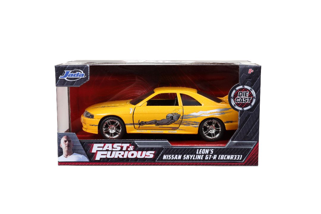 Jada 1/32 "Fast & Furious" 1995 Nissan Skyline GT-R (R33) Yellow