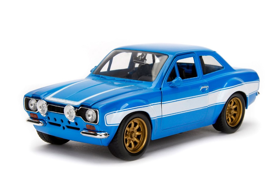 Jada 1/24 "Fast & Furious" Brian's Ford Escort MK1 - Blue - Click Image to Close