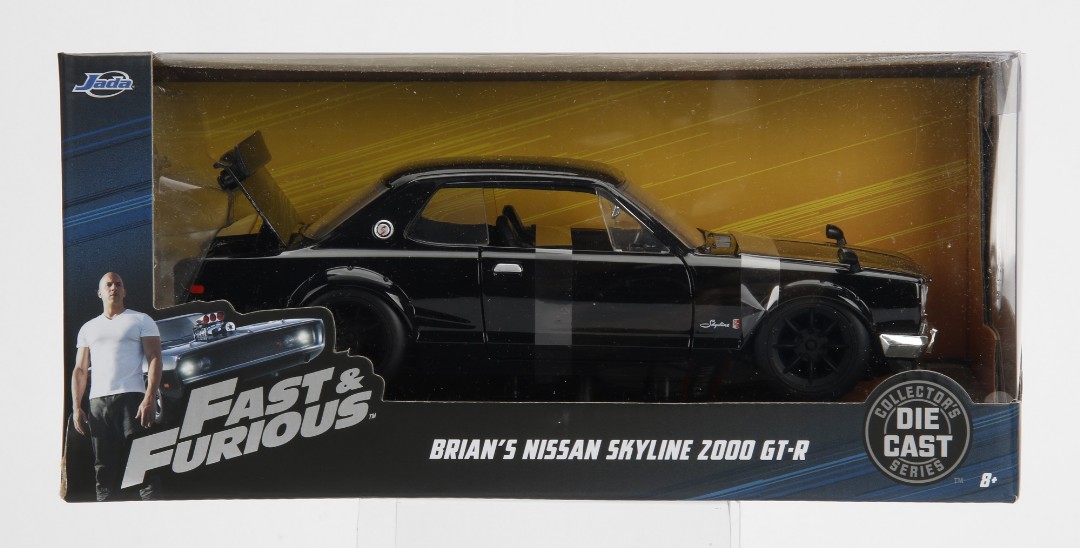 Jada 1/24 "Fast & Furious" Brian's Nissan Skyline 2000 GT-R - Click Image to Close
