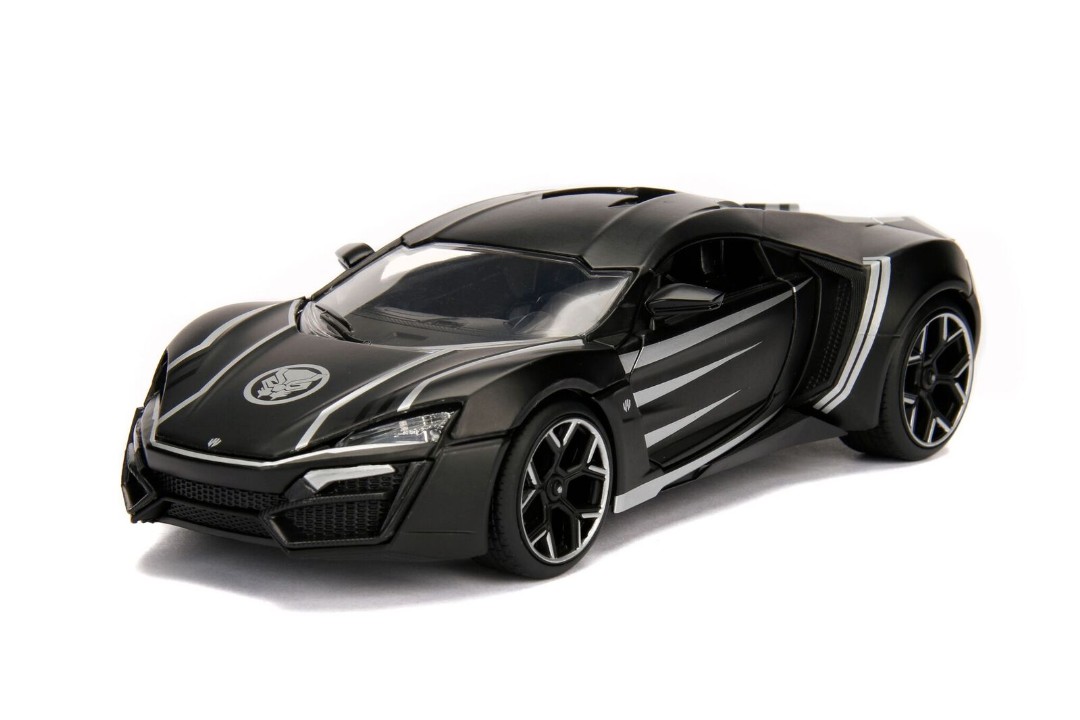 Jada 1/24 "Hollywood Rides" Lykan HyperSport w/Black Panther - Click Image to Close