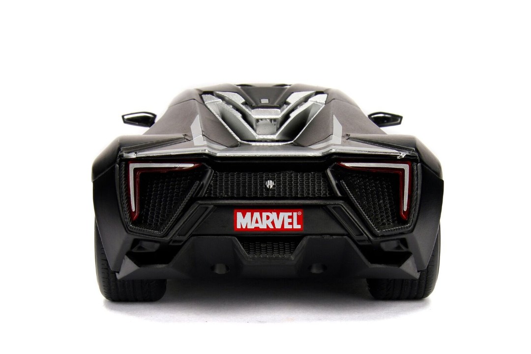 Jada 1/24 "Hollywood Rides" Lykan HyperSport w/Black Panther - Click Image to Close