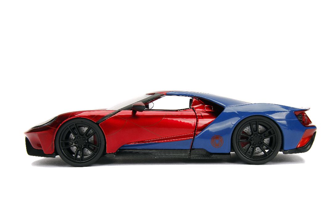 Jada 1/24 "Hollywood Rides" 2017 Ford GT w/ Spider-Man