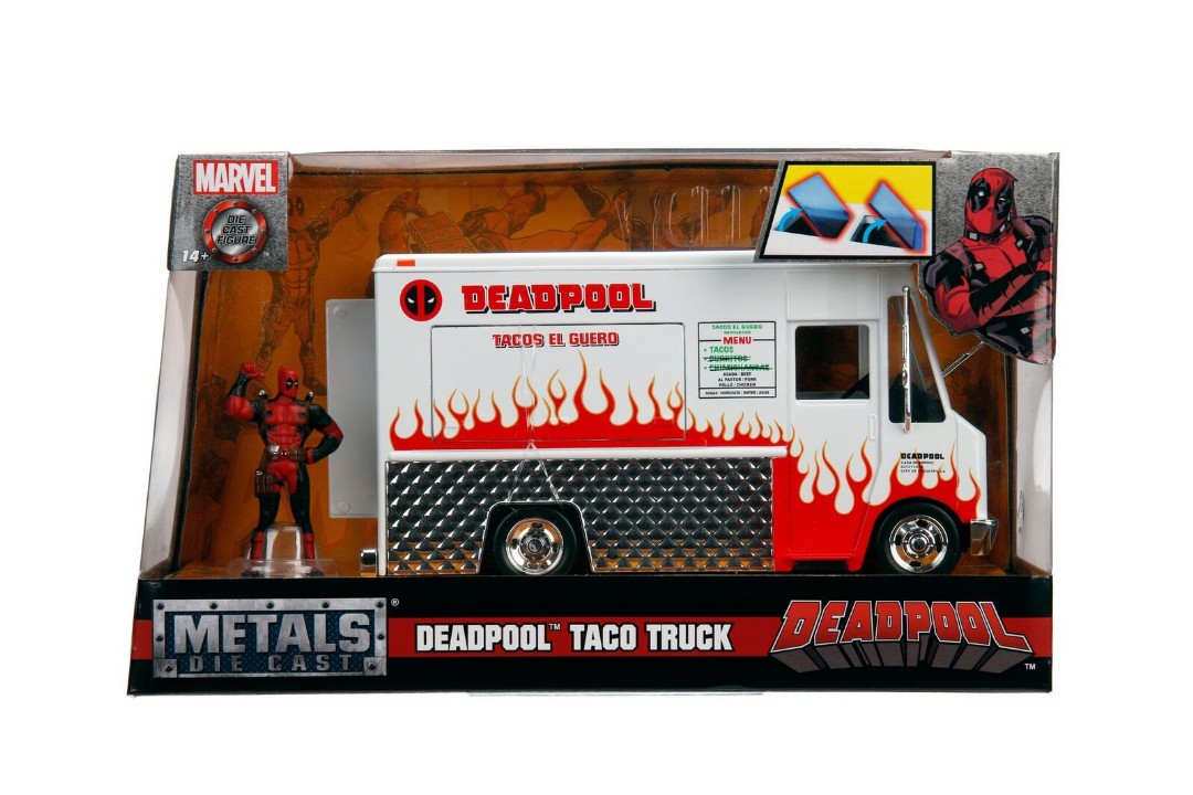 Jada 1/24 "Hollywood Rides" Deadpool Food Truck w/ Deadpool