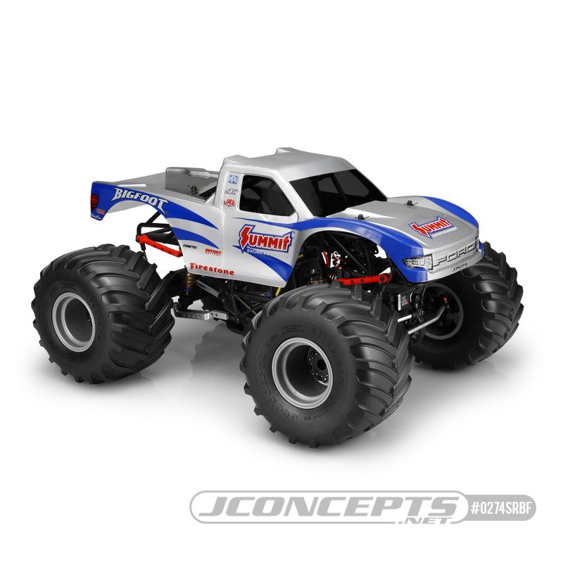 JConcepts 2010 Ford Raptor, Summit Racing Bigfoot "Scallop" Body
