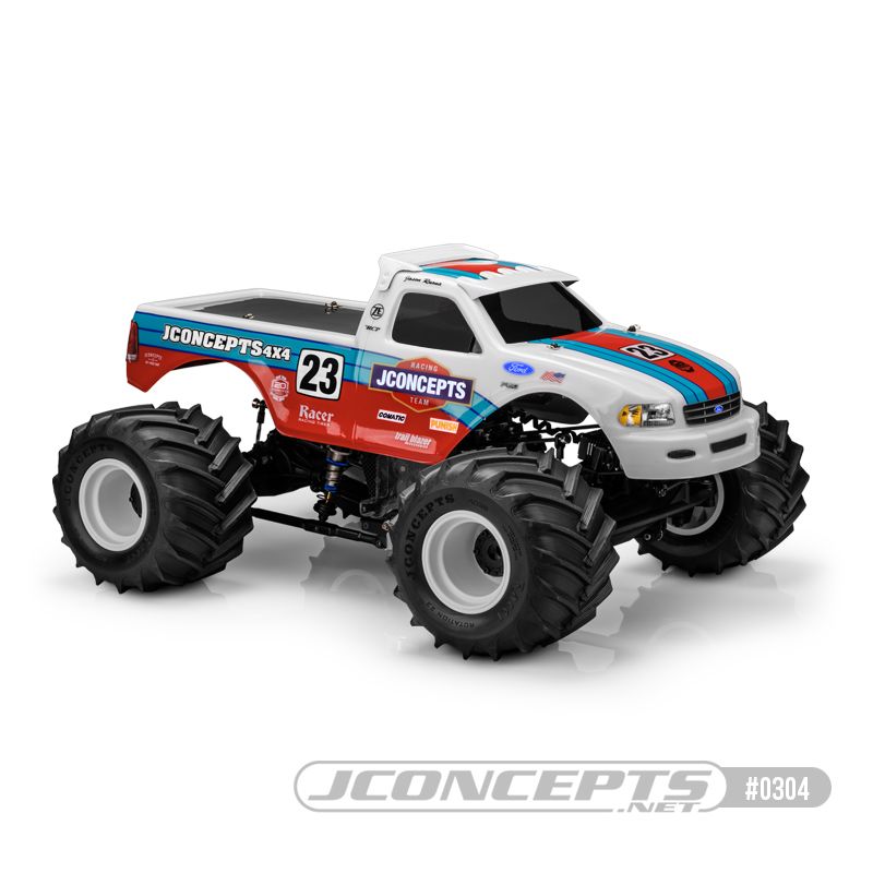 JConcepts 1997 Ford F-150 MT Body with Racerback and Visor (7