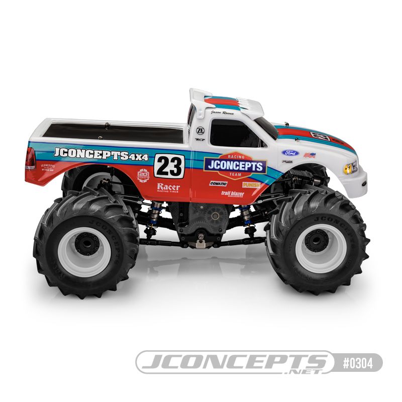JConcepts 1997 Ford F-150 MT Body with Racerback and Visor - Click Image to Close