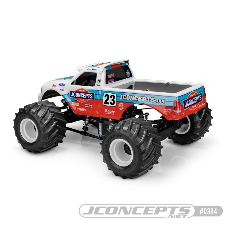 JConcepts 1997 Ford F-150 MT Body with Racerback and Visor - Click Image to Close