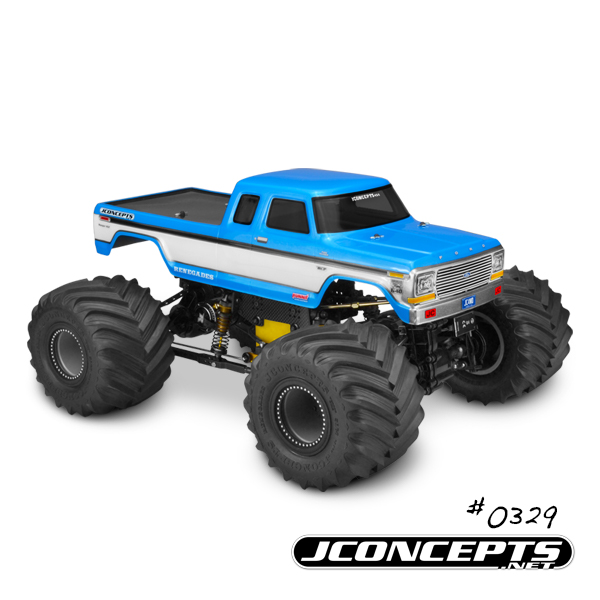 JConcepts 1979 Ford F-250 SuperCab Monster Truck Body w/Bumpers - Click Image to Close