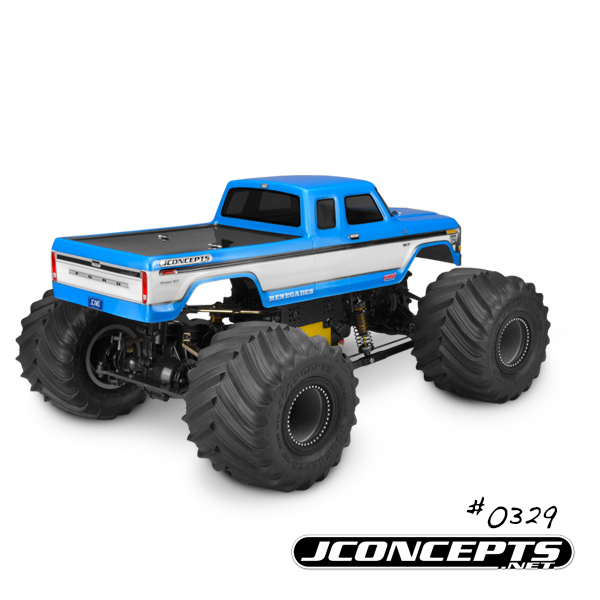 JConcepts 1979 Ford F-250 SuperCab Monster Truck Body w/Bumpers - Click Image to Close