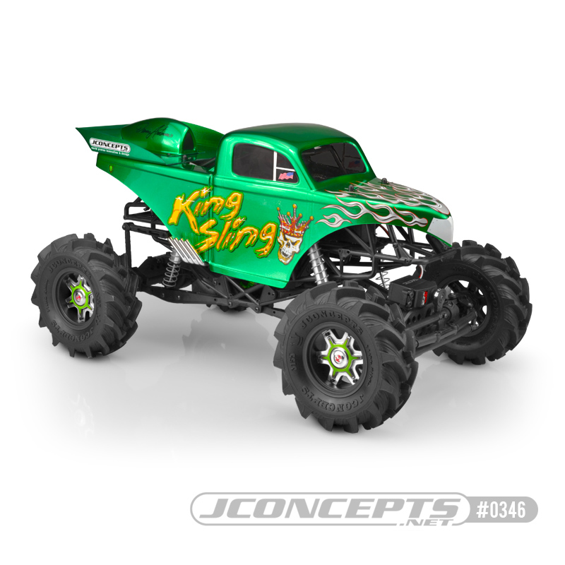 JConcepts King Sling - Mega Truck body w/ scoop & spoiler - Click Image to Close