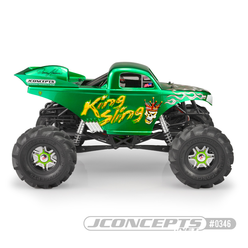 JConcepts King Sling - Mega Truck body w/ scoop & spoiler - Click Image to Close