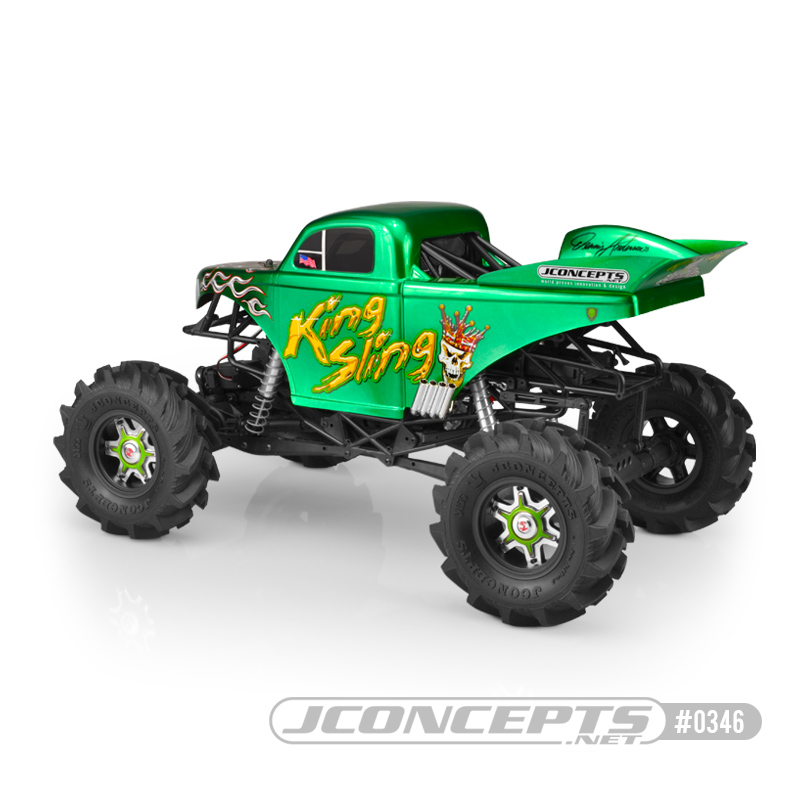 JConcepts King Sling - Mega Truck body w/ scoop & spoiler - Click Image to Close