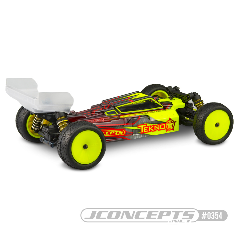 JConcepts F2 - Tekno EB410 body w/Aero S-type wing - Click Image to Close