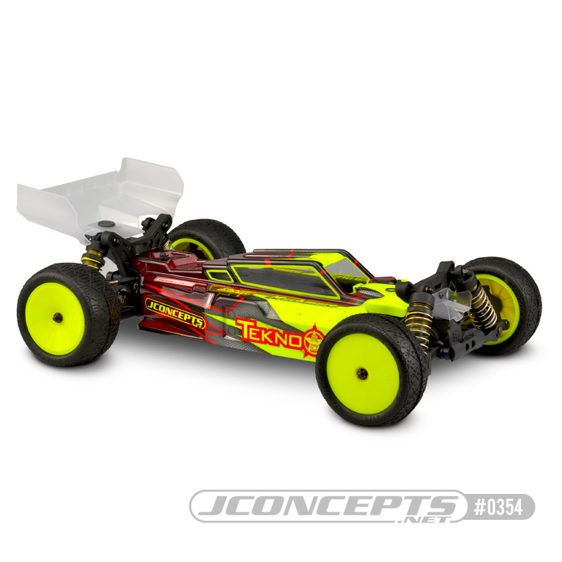 JConcepts F2 - Tekno EB410 body w/Aero S-type wing Light Weight - Click Image to Close