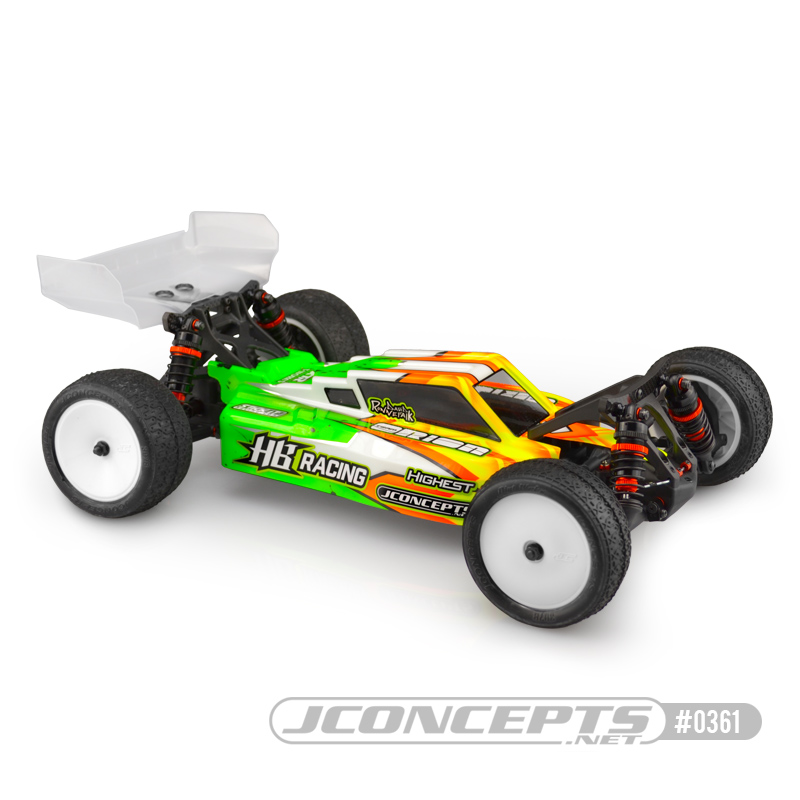 JConcepts F2 - HB Racing D418 body w/ Aero S-Type wing - Click Image to Close