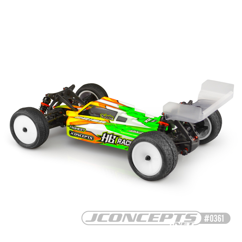 JConcepts F2 - HB Racing D418 body w/ Aero S-Type wing - Click Image to Close