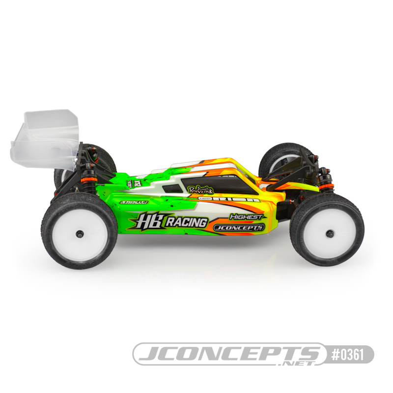 JConcepts F2 - HB Racing D418 body w/ Aero S-Type wing - Click Image to Close
