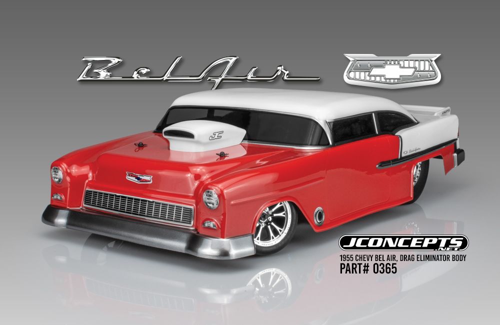 JConcepts 1955 Chevy Bel Air, Drag Eliminator body - Click Image to Close
