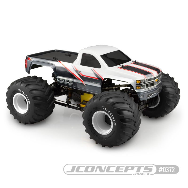 JConcepts 2014 Chevy 1500 MT single cab body - Click Image to Close