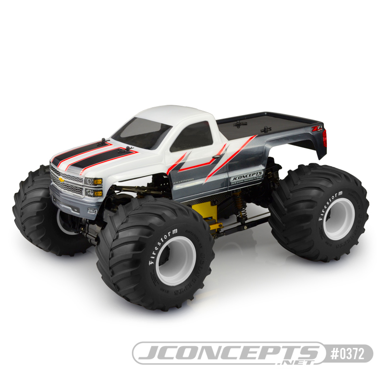 JConcepts 2014 Chevy 1500 MT single cab body - Click Image to Close