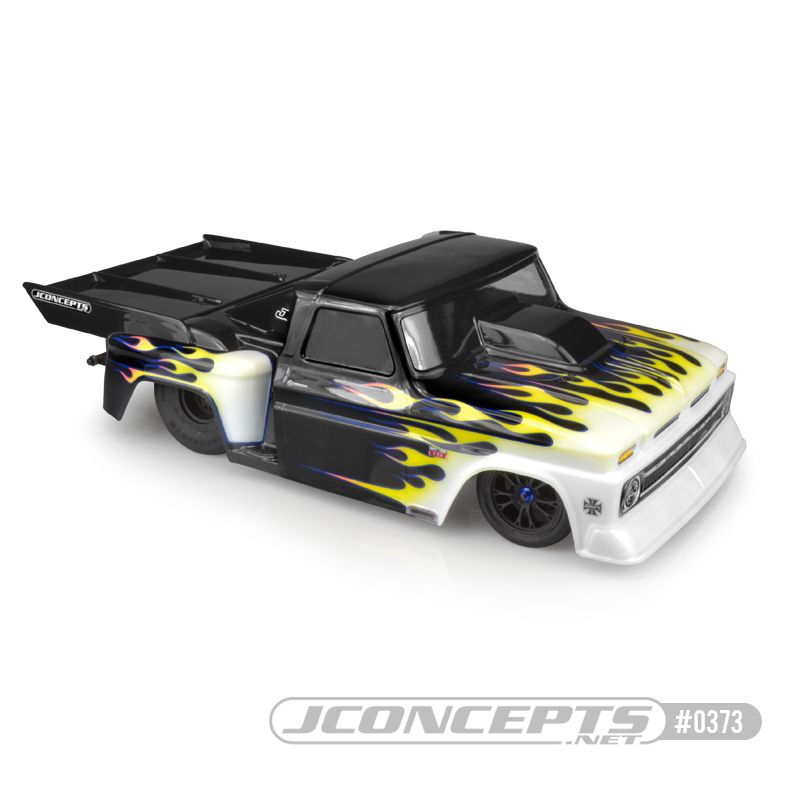 JConcepts 1966 Chevy C10 step-side w/ ultra rear wing (Fits - 1 - Click Image to Close