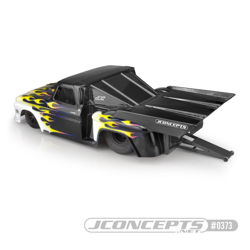 JConcepts 1966 Chevy C10 step-side w/ ultra rear wing (Fits - 1 - Click Image to Close
