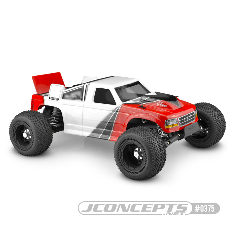 JConcepts 1993 Ford F-150 - Rustler VXL body w/rear spoiler - Click Image to Close