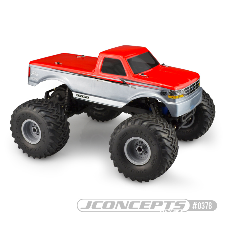 JConcepts 1993 Ford F-250 Traxxas Stampede body w/racerback and sun visor