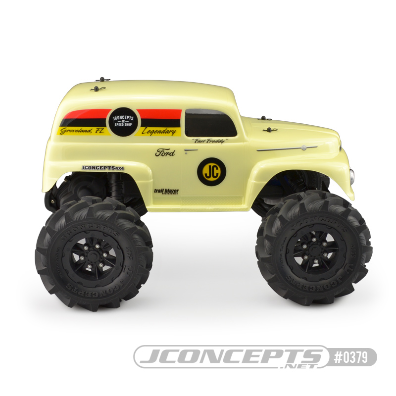 JConcepts 1951 Ford Panel Traxxas Stampede Body "Grandma" - Click Image to Close